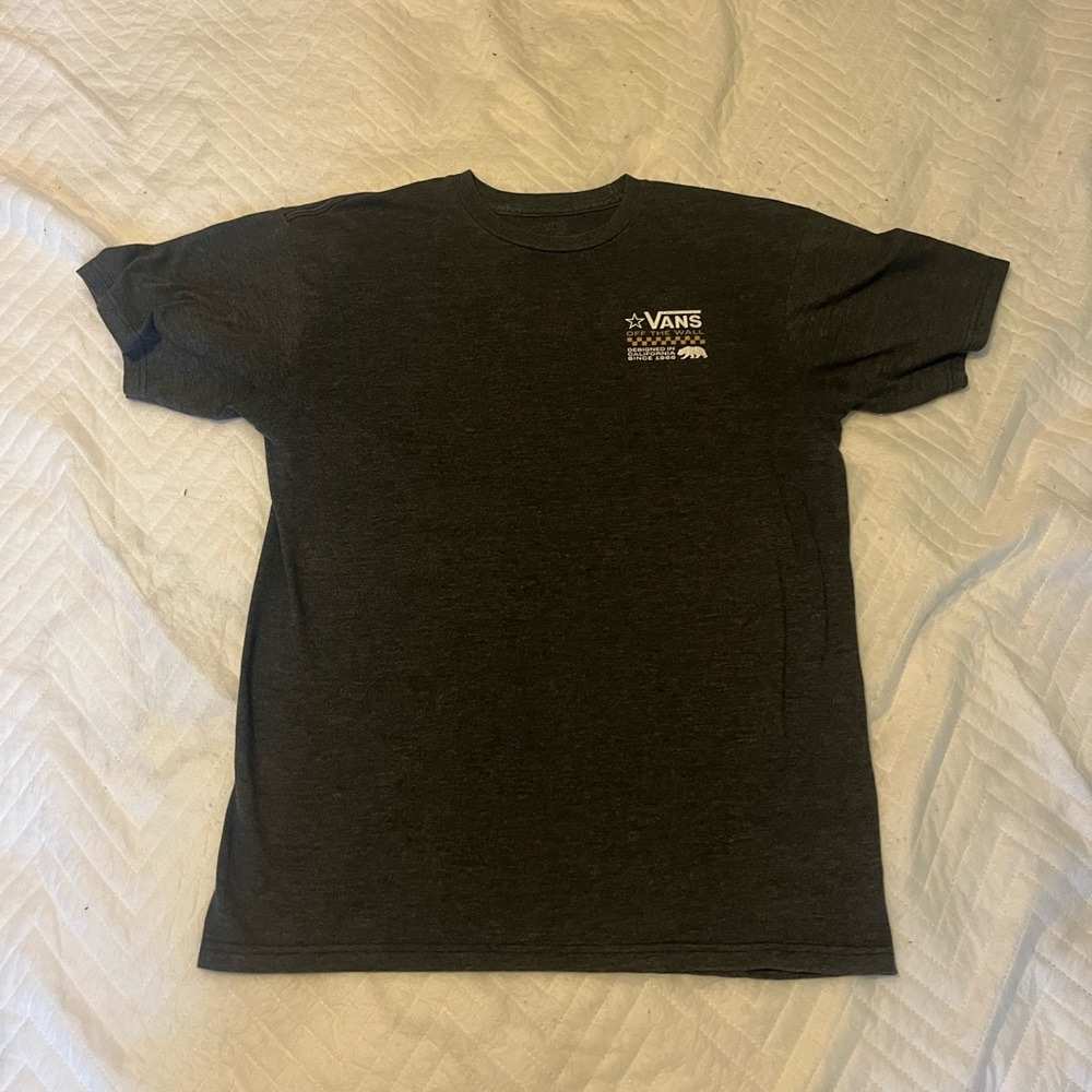 Vans Men's Charcoal Gray Short Sleeve Tee